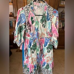 CROSBY by Mollie Burch Vibrant Abstract Dress